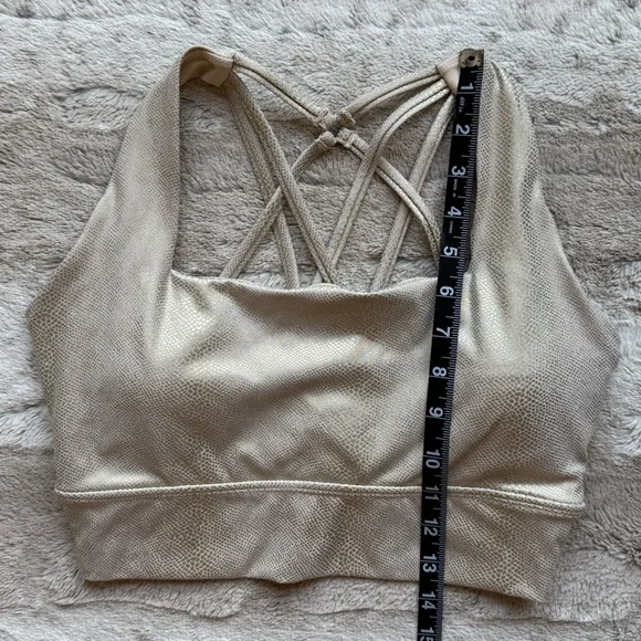 Buffbunny Collection Revolution Sports Bra in Gold Cobra Size M - Picture 5 of 6